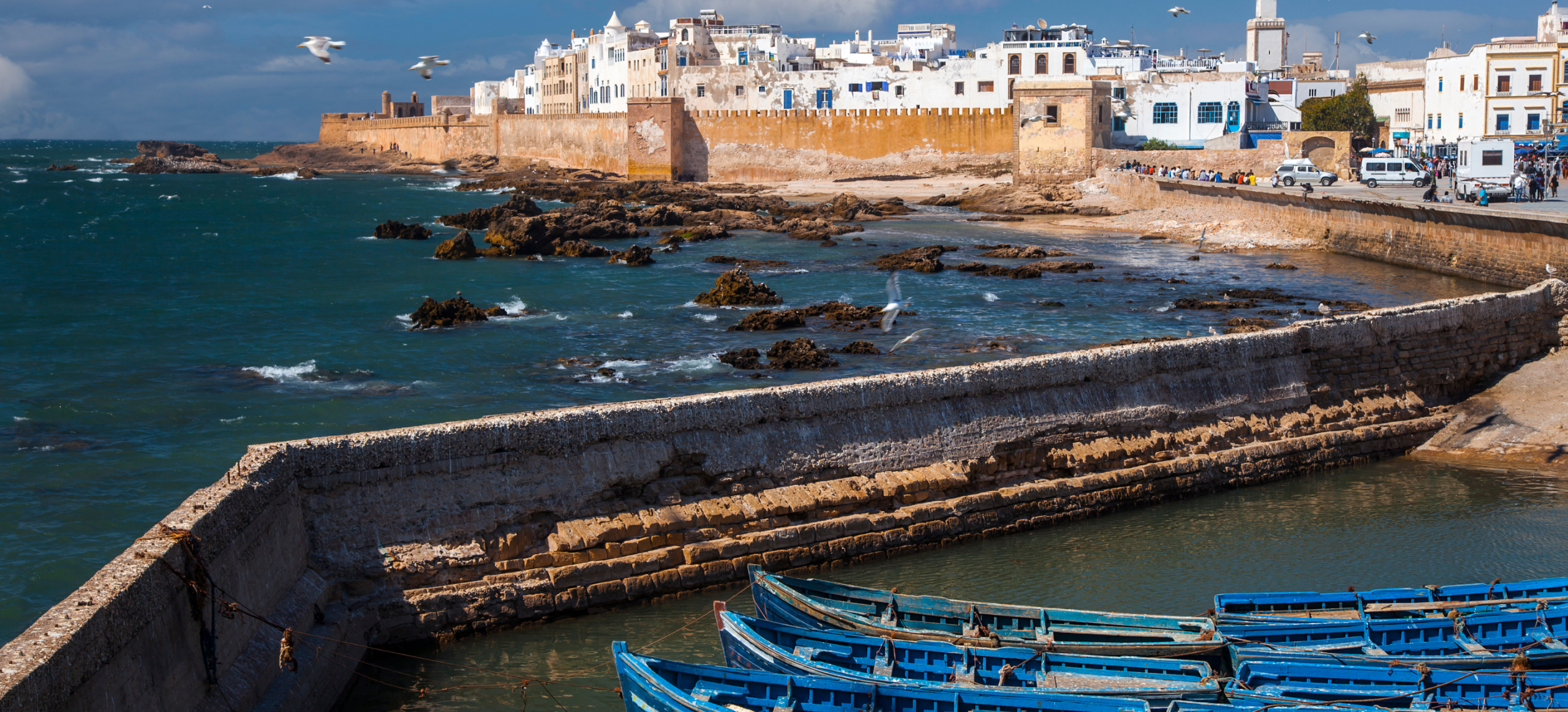 Puerto y costa de Essaouira